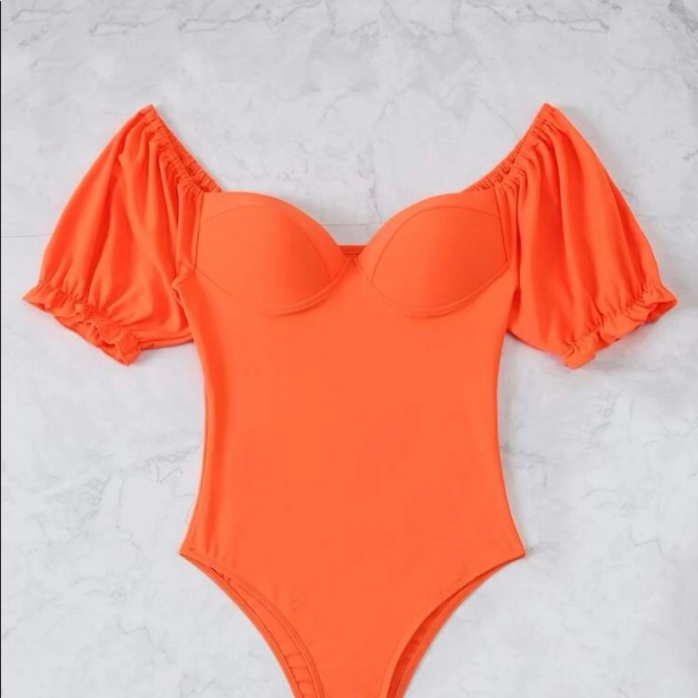 Orange Bathing Suit